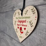 1st Christmas Engaged Personalised Engagement Gift Couple Gift