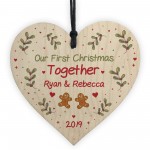 Handmade 1st Christmas Together Personalised Tree Decor Gift