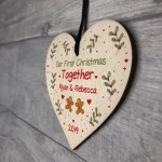 Handmade 1st Christmas Together Personalised Tree Decor Gift