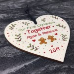 Handmade 1st Christmas Together Personalised Tree Decor Gift