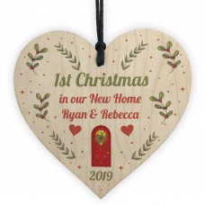 Handmade 1st Christmas In Our New Home Personalised Tree Decor