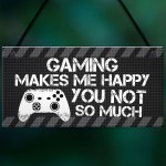 Novelty Gaming Sign Gift Funny Rude Christmas Gift For Brother