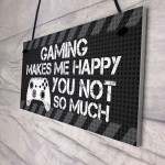 Novelty Gaming Sign Gift Funny Rude Christmas Gift For Brother