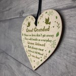 Great Grandad Christmas Memorial Decoration Heart Memorial Sign