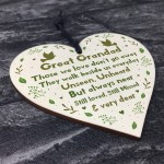 Great Grandad Christmas Memorial Decoration Heart Memorial Sign