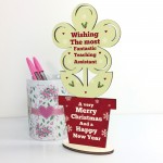 Christmas Gift For Teaching Assistant Wood Flower Thank You Gift