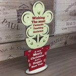 Christmas Gift For Teaching Assistant Wood Flower Thank You Gift