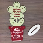 Christmas Gift For Teaching Assistant Wood Flower Thank You Gift