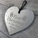 First Christmas In Our First Home Together Heart New Home Gift 