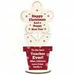 Happy Christmas Teacher Gift Flower Gift For Teacher Assistant