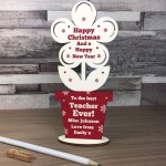 Happy Christmas Teacher Gift Flower Gift For Teacher Assistant