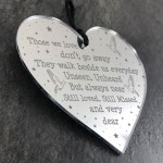 Memorial Plaque Hanging Heart In Memory Plaque Mum Dad Nan Decor