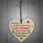 Christmas Gift For Best Teacher Heart Thank You Gift For Teacher