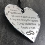 Engagement Personalised Gift Congratulations Engraved Mirror
