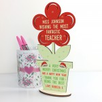 Handmade Christmas Gift For Teacher Wooden Flower Thank You