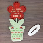 Handmade Christmas Gift For Teacher Wooden Flower Thank You