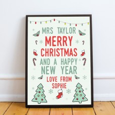 Christmas Gift For Teacher Teaching Assistant PERSONALISED Gift