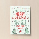 Christmas Gift For Teacher Teaching Assistant PERSONALISED Gift