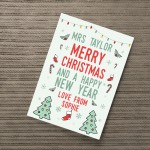 Christmas Gift For Teacher Teaching Assistant PERSONALISED Gift