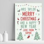 Christmas Gift For Teacher Teaching Assistant PERSONALISED Gift