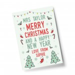 Christmas Gift For Teacher Teaching Assistant PERSONALISED Gift