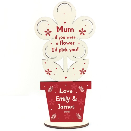 Personalised Gift For Mum Handmade Flower Mum Birthday Christmas