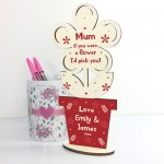 Personalised Gift For Mum Handmade Flower Mum Birthday Christmas