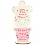 Personalised Gift For Nan Handmade Flower Nanny Birthday Xmas