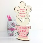 Personalised Gift For Nan Handmade Flower Nanny Birthday Xmas