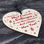 Christmas Gift For Colleagues Novelty Friendship Gift Wood Heart