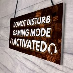 Gaming Christmas Gifts DO NOT DISTURB Novelty Gamer Decor