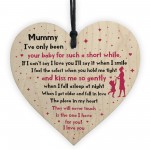 Mummy Gift From Baby New Mummy Gift Wooden Heart Mum Poem Gift