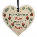 Personalised Merry Christmas Gift Christmas Card For Mum Dad Nan