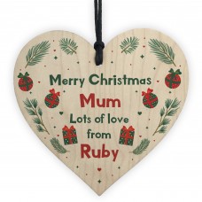 Personalised Merry Christmas Gift Christmas Card For Mum Dad Nan