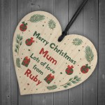 Personalised Merry Christmas Gift Christmas Card For Mum Dad Nan