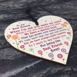 Best Friend Plaque Friendship Sign For Christmas Birthday Heart