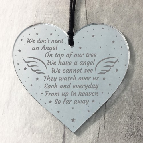 Memorial Plaque For Christmas Tree Decoration Mum Dad Nan Gift