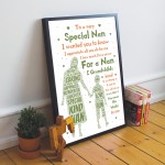 Nan Gift Nan Poem Framed Print Nan Birthday Christmas Gift 