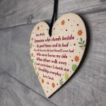 Friendship Personalised Gift Best Friend Christmas Wood Heart