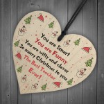 Handmade Teacher Gift For Christmas Wood Heart Thank You Gift