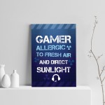 Funny Gamer Gift For Boys Bedroom Gaming Print Wall Sign Gift