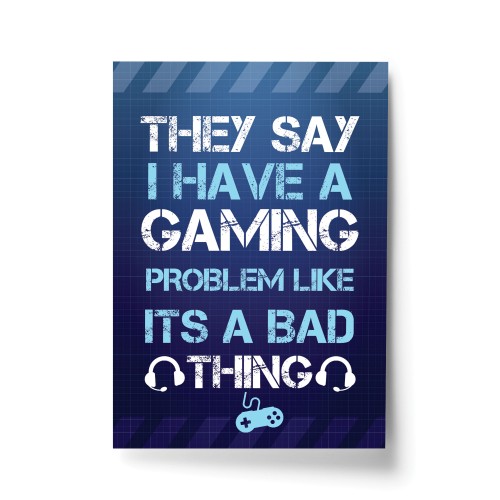 Gaming Print Wall Sign Print Boys Bedroom Decor Man Cave