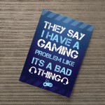 Gaming Print Wall Sign Print Boys Bedroom Decor Man Cave