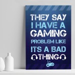 Gaming Print Wall Sign Print Boys Bedroom Decor Man Cave