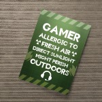 Funny Gamer Gift For Gaming Lover Boys Bedroom Wall Art Man Cave