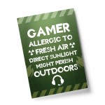 Funny Gamer Gift For Gaming Lover Boys Bedroom Wall Art Man Cave