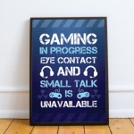 Gaming Print For Boys Bedroom Man Cave Gamer Gift Framed Print