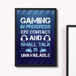 Gaming Print For Boys Bedroom Man Cave Gamer Gift Framed Print