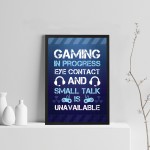 Gaming Print For Boys Bedroom Man Cave Gamer Gift Framed Print