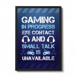 Gaming Print For Boys Bedroom Man Cave Gamer Gift Framed Print